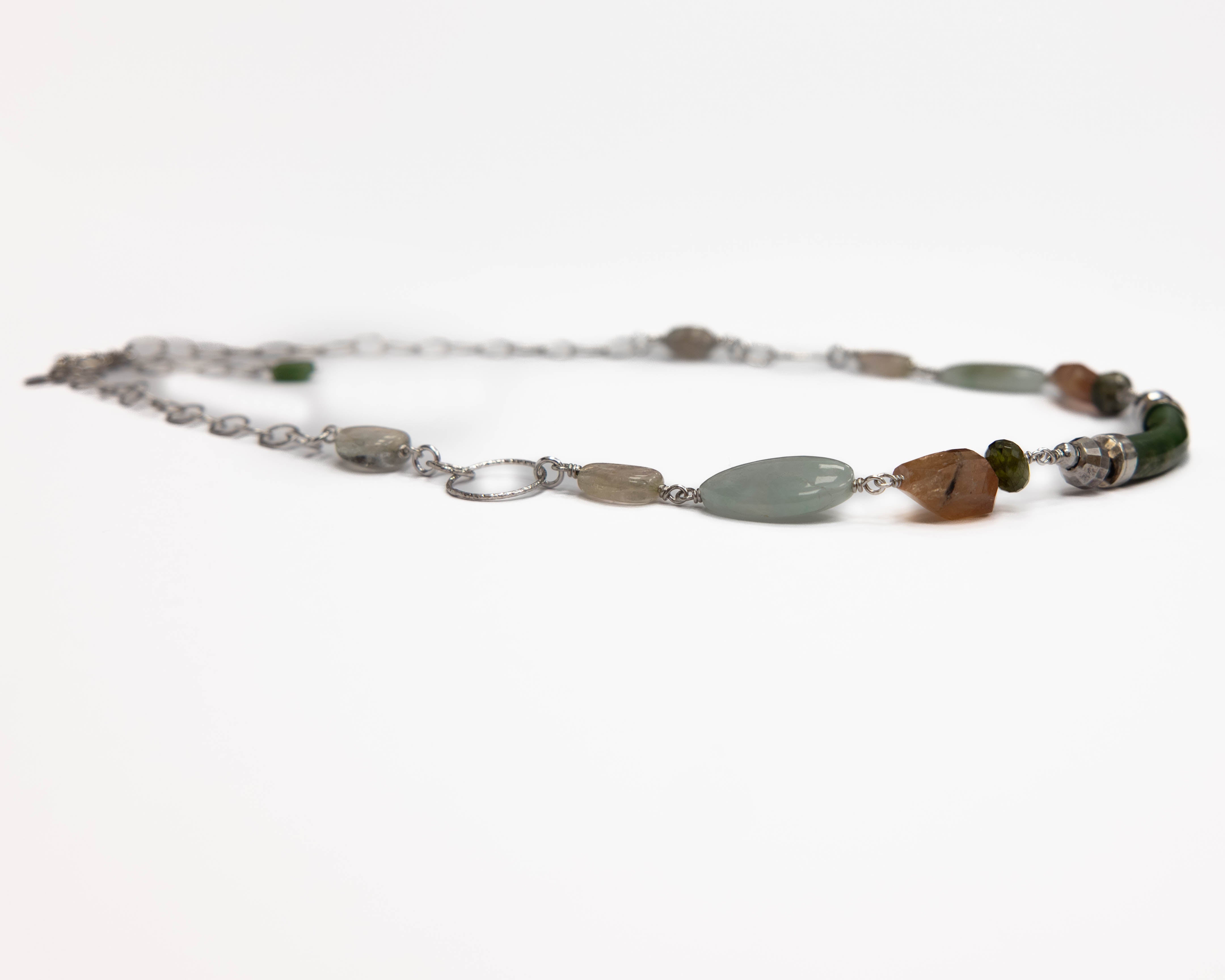 Collana in Giada e Tormalina