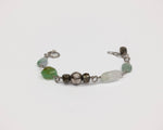 Load image into Gallery viewer, Bracciale in Argento, Pirite, Giada, Crisoprasio e Quarzo
