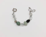 Load image into Gallery viewer, Bracciale in Cristallo di rocca, Acquamarina e Ceramica

