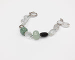 Load image into Gallery viewer, Bracciale in Cristallo di rocca, Acquamarina e Ceramica
