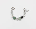 Load image into Gallery viewer, Bracciale in Cristallo di rocca, Acquamarina e Ceramica
