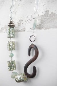 Collana Acquamarina e Cristallo di Rocca