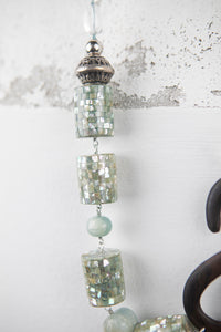 Collana Acquamarina e Cristallo di Rocca