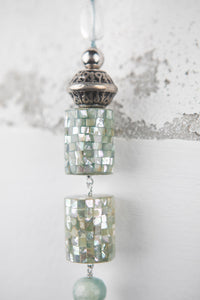 Collana Acquamarina e Cristallo di Rocca