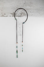 Carica l&#39;immagine nel visualizzatore di Gallery, Collana in Ceramica, Rame, Agata, Turchese, Prehnite e Acquamarina
