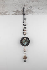 Carica l&#39;immagine nel visualizzatore di Gallery, Collana in Ceramica Raku, Acquamarina, Crisoprasio e Turchese
