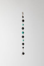 Carica l'immagine nel visualizzatore di Gallery, Bracciale in turchese tibetano, onice e agata nera

