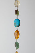 Carica l'immagine nel visualizzatore di Gallery, Bracciale in turchese tibetano, ambra, citrino e crisoprasio
