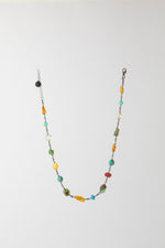 Carica l'immagine nel visualizzatore di Gallery, Collana in turchese tibetano, ambra, crisoprasio, citrino, madrepora e crisopale

