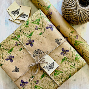 "Forget-me-not"gift wrapping paper