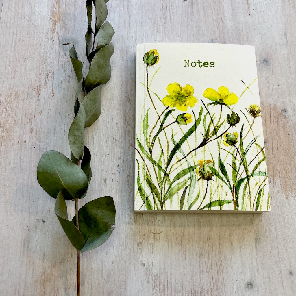 "Yellow buttercups" Paperback Notepad