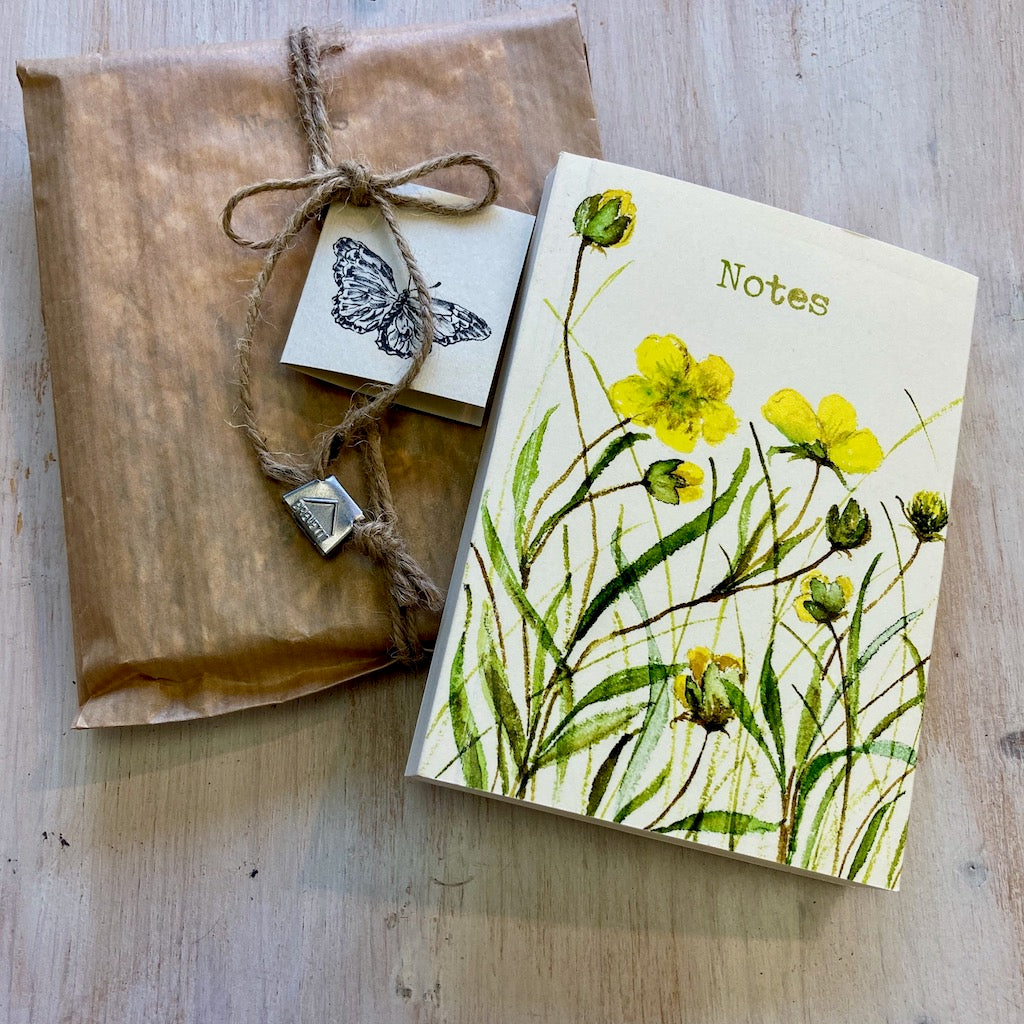 "Yellow buttercups" Paperback Notepad