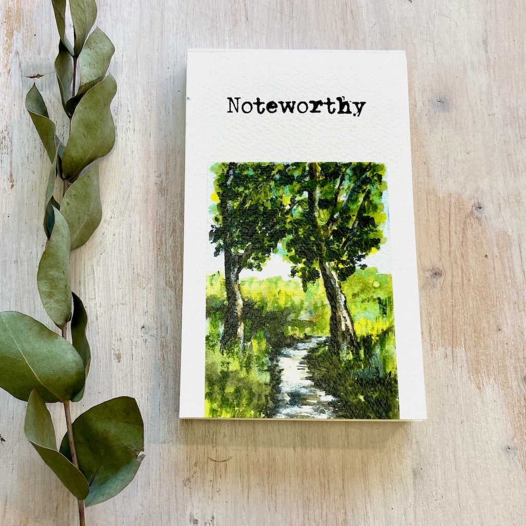 "Path in the woods" Noteworthy Notepad