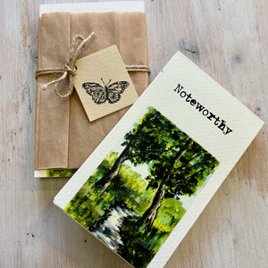 "Path in the woods" Noteworthy Notepad